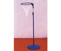School basket post with safety base, extra strong, with plate