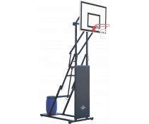 Portable half minibasket system, height adjustable from cm. 210 to 305 model Streetball.