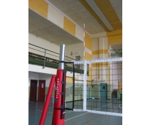 Volleyball antennae in fibre, for one net, single piece