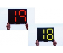 Players substiturte, visible on two faces, with fluorescent segment, from 0 to 99